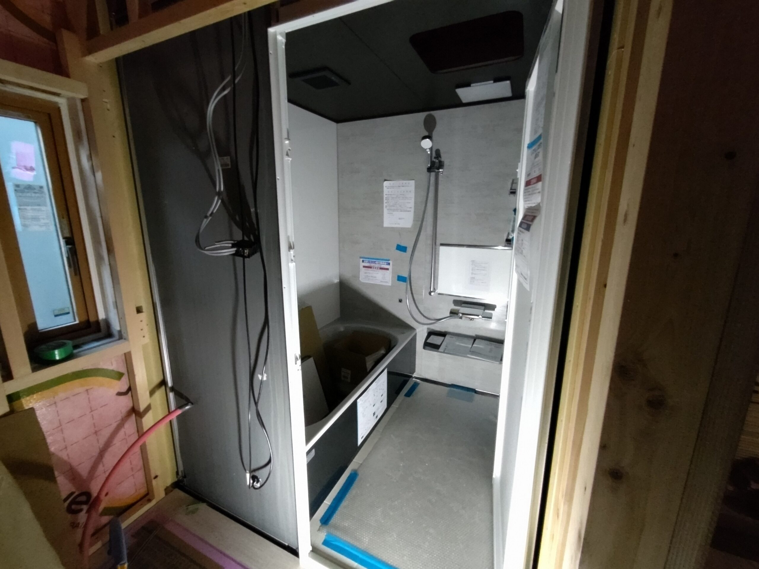 ユニットバスの内部を見たところ