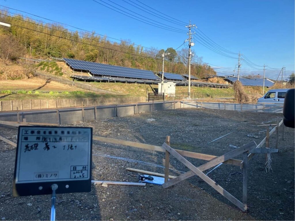 基礎着工
丁張り