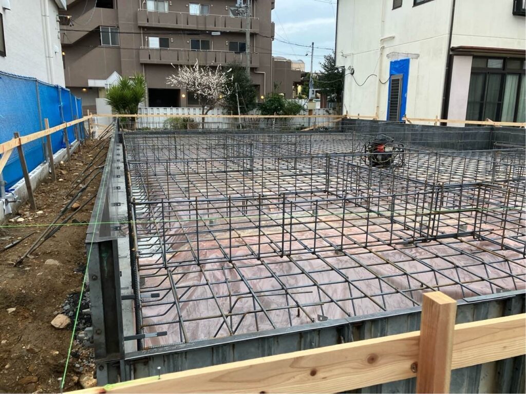 立上り配筋
外周型枠