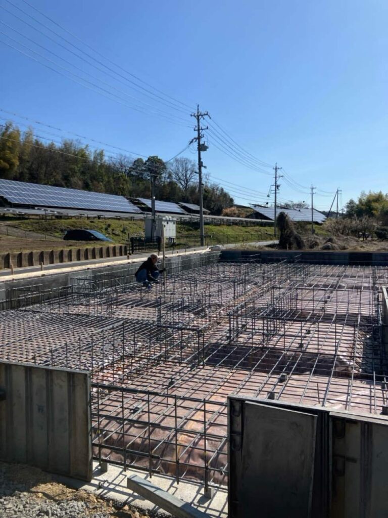 基礎配筋工事
地中梁