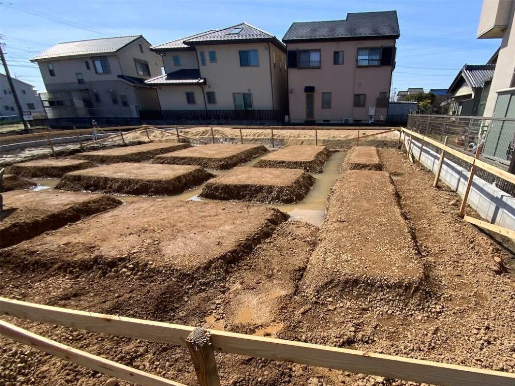 地固めをしましたが、水はけが悪い様子です