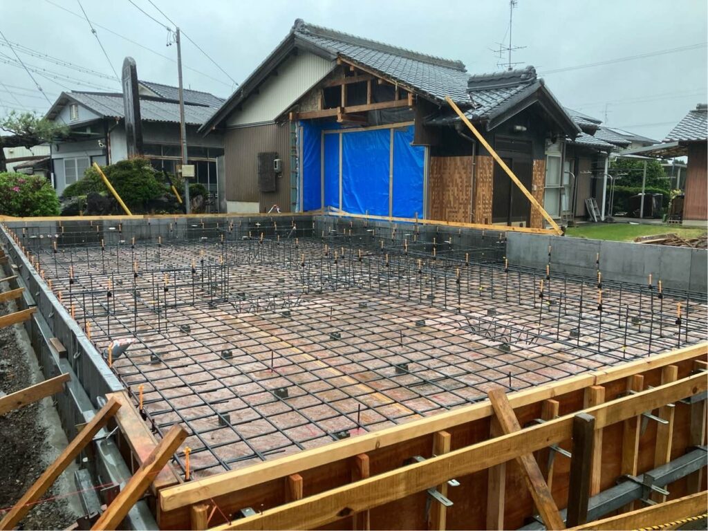 基礎工事
配筋