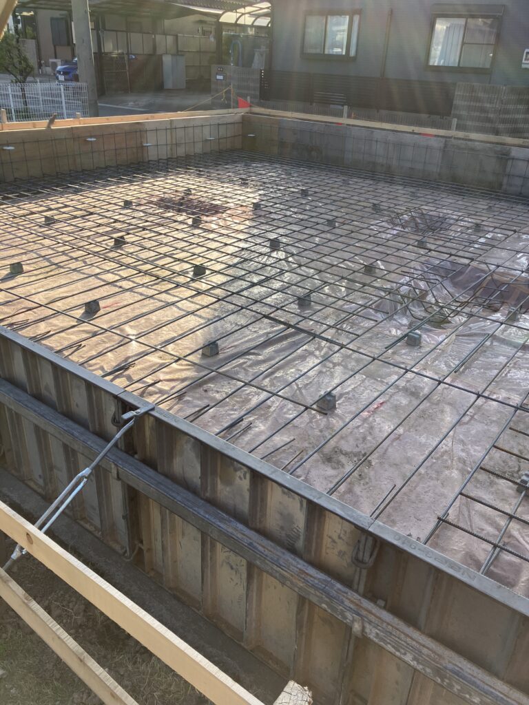 基礎工事
配筋工事